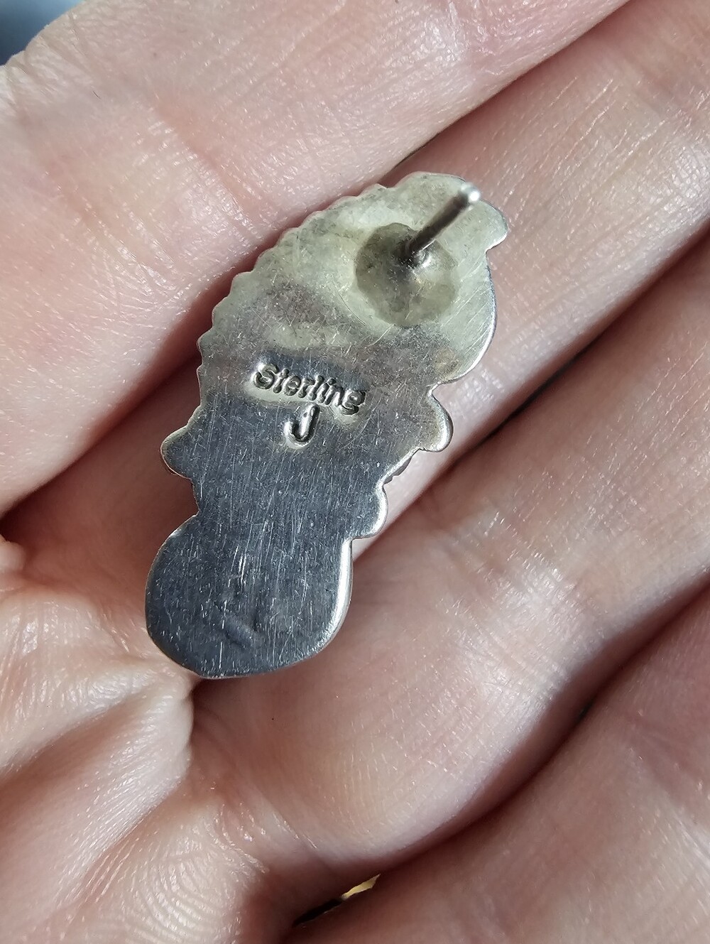 Vintage Silver Earrings - Picture 3 of 3